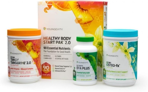 [BRSWIF32BEGW2EQ7] Youngevity Healthy Body Start Pack 2.0 (Beyond Tangy Tangerine 2.0, Osteo FX Powder, Ultimate EFA Plus) (Ships Worldwide)