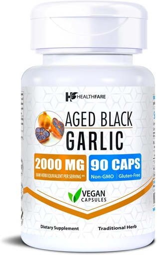 [BRSRMZL4BAGWECDV] Healthfare Vârste Black Pastile suplimentare cu usturoi 