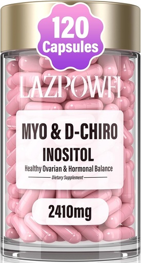 [BRSRAHA2CRYBSDTK] Inositol Supplement - Myo-Inositol and D-Chiro Inositol Plus Folate and Vitamin D - Healthy Hormone Balance & Healthy Ovarian Support for Women Ideal 40:1 Ratio-009