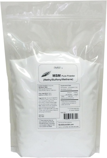 [BRSWICQCAYAWI2L4] MSM (Methylsulfonylmethane) Pure Powder (4000 Grams (8.8 lb))
