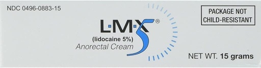 [BRSWIYARBYMB4D32] LMX5 Lidocaine Pain Relief Cream, 15g Tube