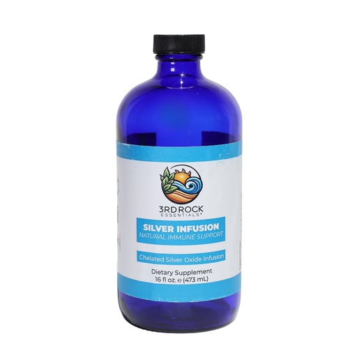 [BRSWG2Q3CUMBQ3LO] 3rd Rock Essentials - Silver Infusion 150 PPM Liquid Supplement – Chelated Silver Oxide Solution – Premium Quality Liquid Formula – Simple Ingredient Profile