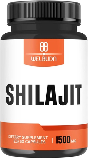 [BRSROFA7BB4BUCI2] Extract 5:1 Shilajit Supplement 1500mg - Supports for Immune System, Energy Production, Brain Health & Overall Well-Being - 60 Capsules