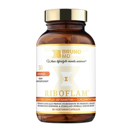 [BRSWGAYQO4IWOAD3] Riboflam, Clinically Proven Immune System Booster Ingredients, Healthy Inflammatory Response, Curcumin Phytosome, Nucleotides, 100% Vegan