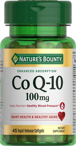[BRSWIYQZCF5BYGTK] Nature's Bounty CoQ-10, 100mg 45 Softgels