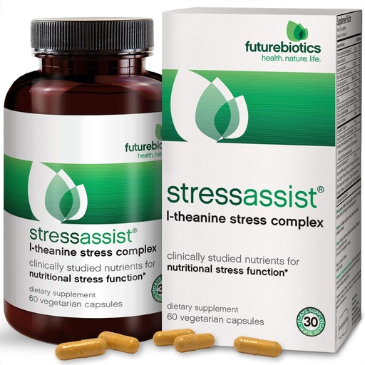 [BRSWIYQGCIFQKET6] Futurebiotics StressAssist 60 Vegetarian Capsules