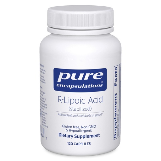 [BRSWIY37PMEGI3A5] Pure Encapsulations R-Lipoic Acid (Stabilized) | Hypoallergenic Supplement with Enhanced Antioxidant Protection and Metabolic Support* | 120 Capsules