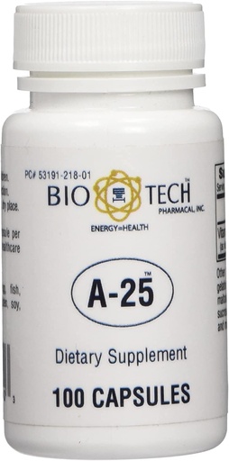 [BRSWIZ3YBMJR6ETA] A-25 Vitamin A Palmitate Dietary supplement For vision immune Cell growth bone metabolism - 100 Capsules