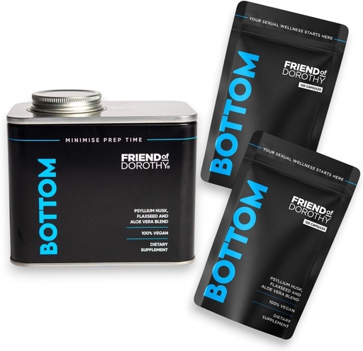 [BRSREAQ6AQPA4YI3] Prep- Ready Bundle - 2 × Dolny 120 Kapsułki Fibre (240 Razem) z Refillable Pill Organizator Can - Obsługuje Digestive Health, Regularność, Zarządzanie sercem i wagą