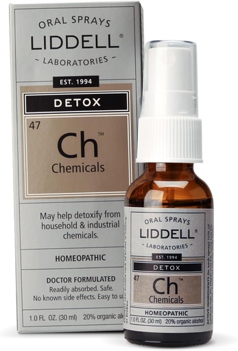 [BRSWIYQYCYMQKCIV] Liddell Spray de désintoxication chimique homéopathique, 1 once fluide