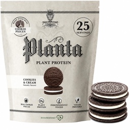 Ambrosia Plant Based Protein Powder 20g | Clean Vegan Pea Protein Powder | Dairy Free, Keto Friendly, No Added Sugar | 25 Servings | Cookies & Cream