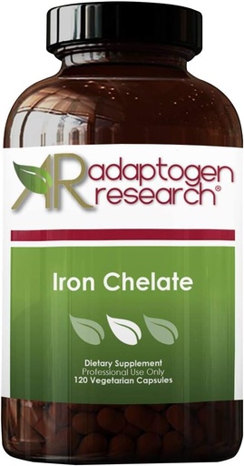 [BRSWKF3QBMJQAHDK] | Iron Chelate | 27 mg of Iron | Very High Absorption | 120 Capsules