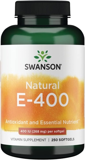 [BRSWIYT7PMORQD3Y] Swanson Natural Vitamin E 400 Iu (268 Milligrams) 250 Sgels