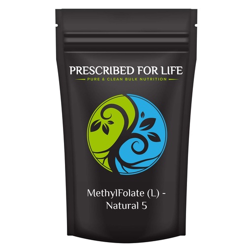 [BRSWGEIQDEPWMHTB] Prescribed For Life Methyl Folate Powder | Bioavailable Folic Acid to Support Brain Health | Pure Powdered Vitamin B9 Folate Supplement for Women & Men (5 kg / 11 lb)