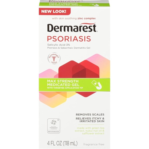 [BRSWKZIFAQOGEED4] Dermarestの乾癬の薬用処置のゲル、4つのoz