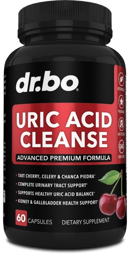 [BRSW2BQCAUAQOYLZ] Uric Acid Cleanse Support Supplement - Kidney Herbal Supplements Pills with Chanca Piedra, Celery & Tart Cherry Extract Formula - Joint Support, Uric Acid Flush & Kidney Cleanse Detox Purge Capsules