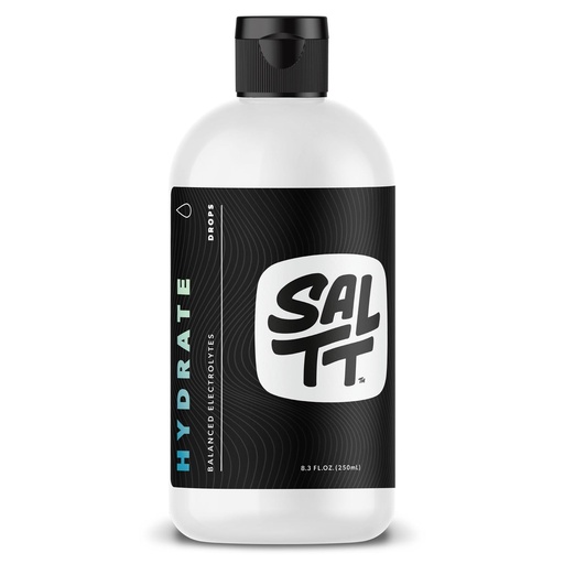 [BRSWGFQOBANBE2D5] SALTT - Hydrate (8.3 oz) - Electrolytes Drops - Energy Boost - Sodium, Potassium, Magnesium, Zinc, Copper - Unflavored - Ultra Low Carb - Zero Sugar, Vegan, Gluten Free, Non GMO - By Keto Chow