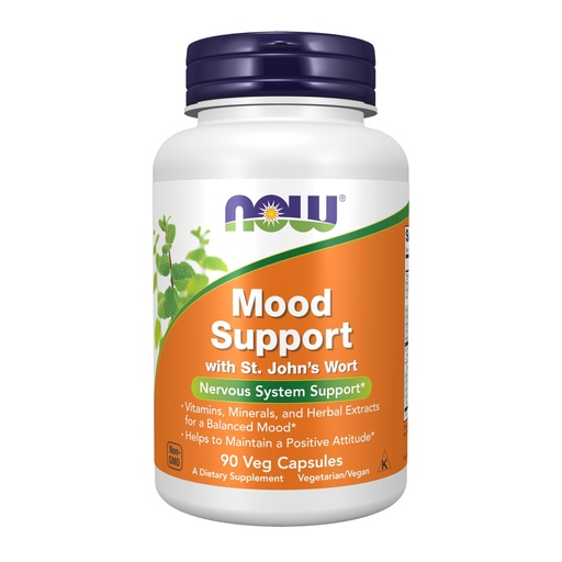[BRSWIYQ5A54QIALY] NOW Supplements, Mood Support with St. John's Wort, Nutrient and Herbal Extracts, 90 Veg Capsules