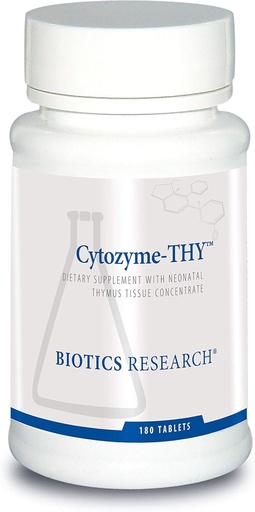 [BRSWGGD3AF5A2FY4] Biotics Research Cytozyme Thy Neonatal Thymus Concentrate, Supports Health of The Thymus Gland, Healthy Immune Response and Body Pathway Processes, Supports Immune System, 180 Tablets