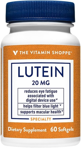 [BRSWKHD5AYOGOEL2] The Vitamin Shoppe Lutein 20 MG (60 Softgels)