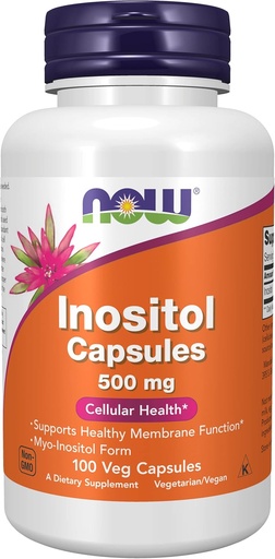 [BRSWI2YCOIIRGHTG] Now Foods, Inositol 500mg, 100 Capsules
