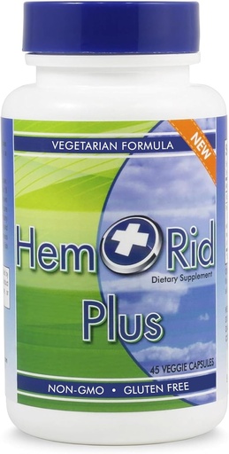 [BRSWKHAKAIDGOG3P] HemRid Plus Advanced Herbal Comfort Formula - 45 Veggie Capsules for Enhanced Comfort & Wellness, Featuring Horse Chestnut, Witch Hazel & More - Proudly Made in The USA