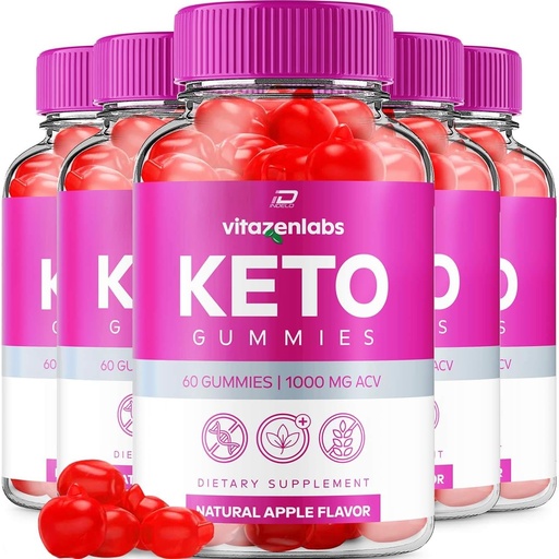 [BRSRA2YKBUFROD3Z] Vitazenlabs Keto ACV Gummies Supplement – Vitazen Labs + ACV Gummies Apple Cider Vinegar 1000MG, Vitazenlabs Keto Gummies Review, Vitamin B12 (5 Pack - 300 Gummies)
