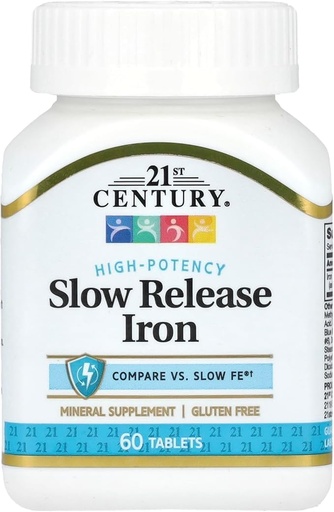 [BRSWICYQCUABAFY7] 21st Century Slow Release Iron Tablets 60 ea