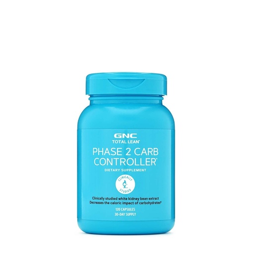 [BRSWIEDQBQMGKCLI] GNC Total Lean Phase 2 Carb Controller, Decreases Calorie Impact from Carbohydrates, 120 Capsules