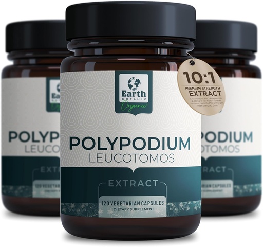 [BRSRMAQYCAPQ4CLL] Polypodium Leucotomos Extract 10:1, 240 mg,120 Veg kapsule - podpira naravno zdravo nego kože- Antioksidant- naravna koža Tone- vegetarijanski, ne- gensko spremenjeni 4 mesec oskrbe