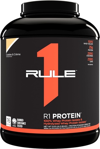 [BRSWIGAFON6BWCYZ] R1 Protein,76 Servings, Cookies & Crème