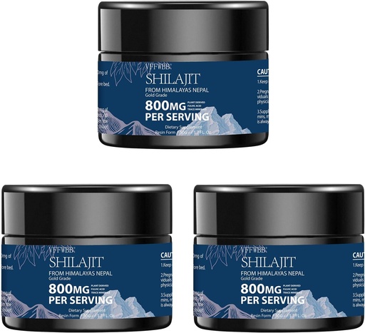 [BRSRAY35AFYGCADJ] 800mg Shilajit Pure Himalajan Organic Shilajit Resin-Gold Stopnja Shilajit za moške in ženske z 85+ Trace Minerals & Fulvic Acid-100% Naravni Shilajit dodatek za energijo in imuno podporo -50 Grams