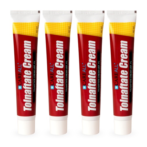 [BRSWYHT2OV4BOYLL] CareAll Tolnaftate Cream USP 1%, 1.0 oz. Tube (4 Pack), Effective Antifungal Treatment and Itch Relief for Athlete’s Foot, Jock Itch, Ringworm, Compare to Leading Brand