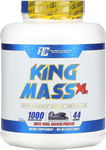 [BRSWKH32OYDQAHI5] Ronnie Coleman Signature Series King Mass-XL Dark Chocolate Super anabolic Growth Accelerator 6 Pound, 6 Pound