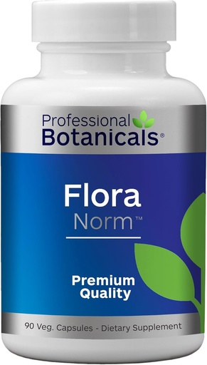 [BRSWIFIGAUOAO3TY] Professional Botanicals Flora Norm - 12-Strain Potent Vegan Probiotic Mix (10 Billion CFU/gm.) Supports Digestive and Immune Health 90 Vegetarian Capsules