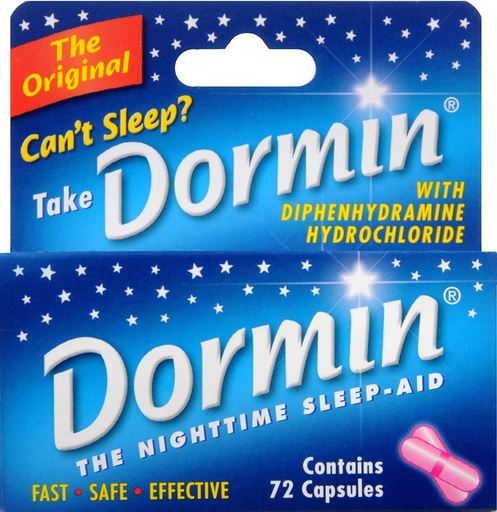 [BRSWG233CEHBAA3K] Dormin Nighttime Sleep-Aid - 72 Capsules, Pack of 6