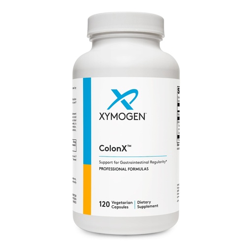 [BRSRMGQTCUJQE3TA] XYMOGEN ColonX - Gastrointestinal & Bowel Regularity Support - Magnesium Citrate, Cape Aloe & Triphala - Vegetarian - 120 Capsules