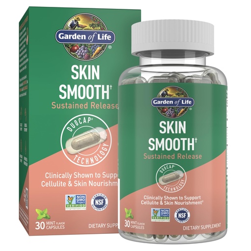 [BRSROZYHAAOQYFL6] Garden of Life Skin Smooth DuoCaps 30ct