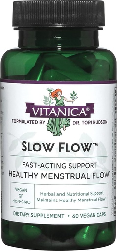 [BRSWIYQPB56WADQZ] Vitanica Slow Flow, Menstrual Flow Support, Vegan, 60 Capsules