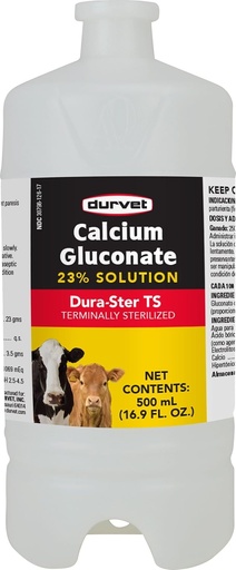 [BRSWIYQBBMCQMHDU] Durvet Calcium Gluconate 23 Percent Solution