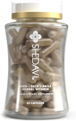 [BRSRAZYNCB6AAG3X] Shedavi Iconic Vitamine naturale de par pentru cresterea rapida a parului - Suplimente pure de par Formulate cu vitamine pentru a promova mai gros, mai puternic parul - Îngrijirea parului Vegan pentru pierderea parului - Non-GMO (60 capsule)