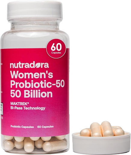 [BRSROYITCEFWMFI7] Womens Probiotics for Digestive Health, 50 Billion CFU 16 Strains, Feminine Health Support for Gut, PH Balance, Urinary Tract and Digestion, 60 Capsules