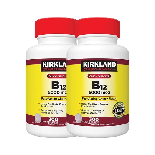 [BRSWIHQ6AZYGK3IZ] Kirkland Signature B-12 5000 mcg, 300 Tablets (2 Pack)