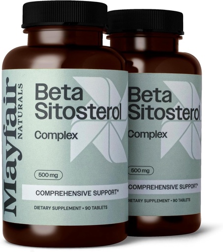 [BRSROHQBAV6QOH3J] Beta Sitosterol Complex (2 Pack), 500mg, Plant Sourced, 90 Tablets Each (180 Total), Complex Complex Complex Computing Computing Computer, 500mg, Plant Sourced, 90 Tablets Each (180 Total), Computeral Support Addition
