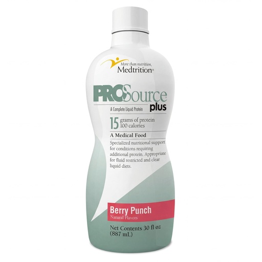 [BRSWGYL4BABBOC3G] Medtrition Liquid Collagen Peptides Type I & III – 15 Grams Protein per 1 oz – ProSource Plus - Berry Punch (Pack of 1)