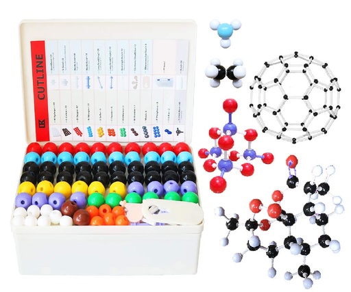 [BRSWGFQZOUCRODL7] LINKTOR Chemistry Molecular Model Kit (444 Pieces), Student or Teacher Set for Organic and Inorganic Chemistry Learning, Motivate Enthusiasm for Learning and Raising Space Imagination, A Fullerene Set