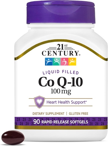 [BRSWI237BINGAFLC] 21st Century Co Q10 100 mg Softgels, 90 Count