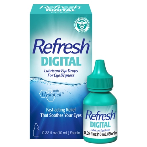 [BRSWYFDYOAPWYF37] REFRESH DIGITAL Lubricant Eye Drops Artificial Tears, 0.33 fl oz (10 mL)