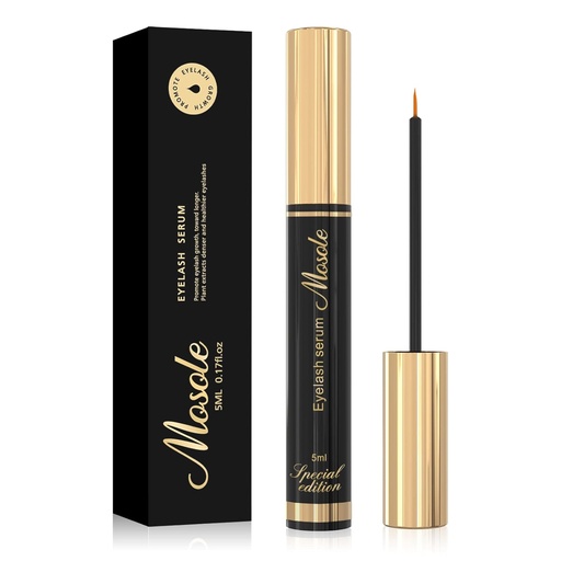 [BRSRMAQEOAORQFY3] Premium Eyelash Growth Serum - 5ml Fuller & Longer Looking Eyelashes Lash Enhancing Serum for Natural Lashes or Lash Extensions & Brows, Vegan & Cruelty-Free