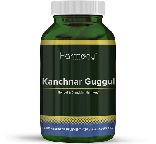 [BRSWGBA7BYCGECLP] Kanchnar Guggul – Thyroid & Glandular Harmony – 120 Vegan Capsules – Harmony Nutraceuticals Guggul Resin
